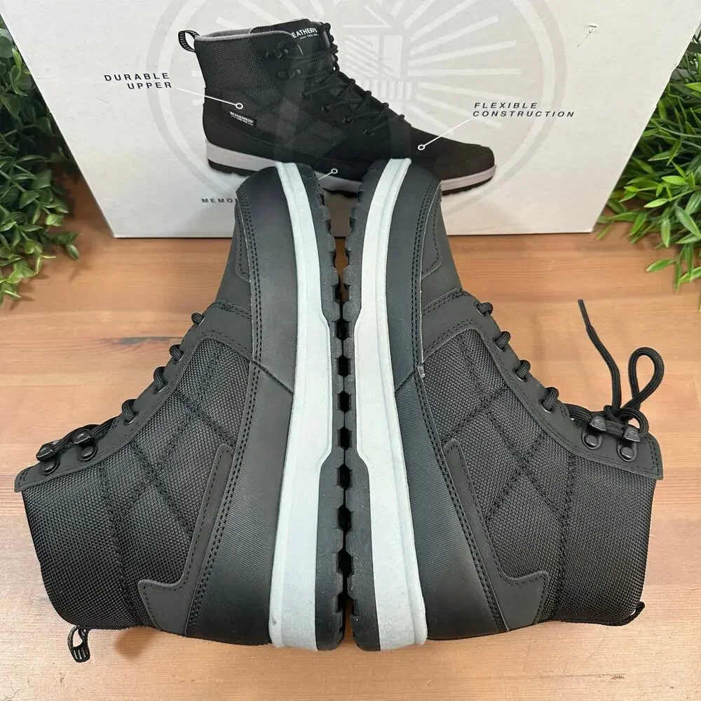 Weatherproof Men's Jenkins Black Sneaker Boots Size 8